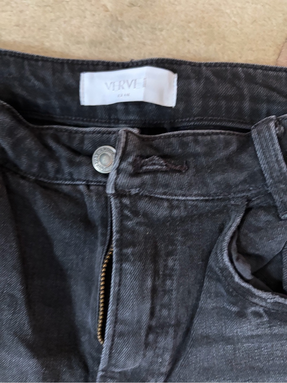 Vervet by Flying Monkey Kris Baggy Wide Leg Jeans Black NWOT Size 28 - Picture 4 of 6